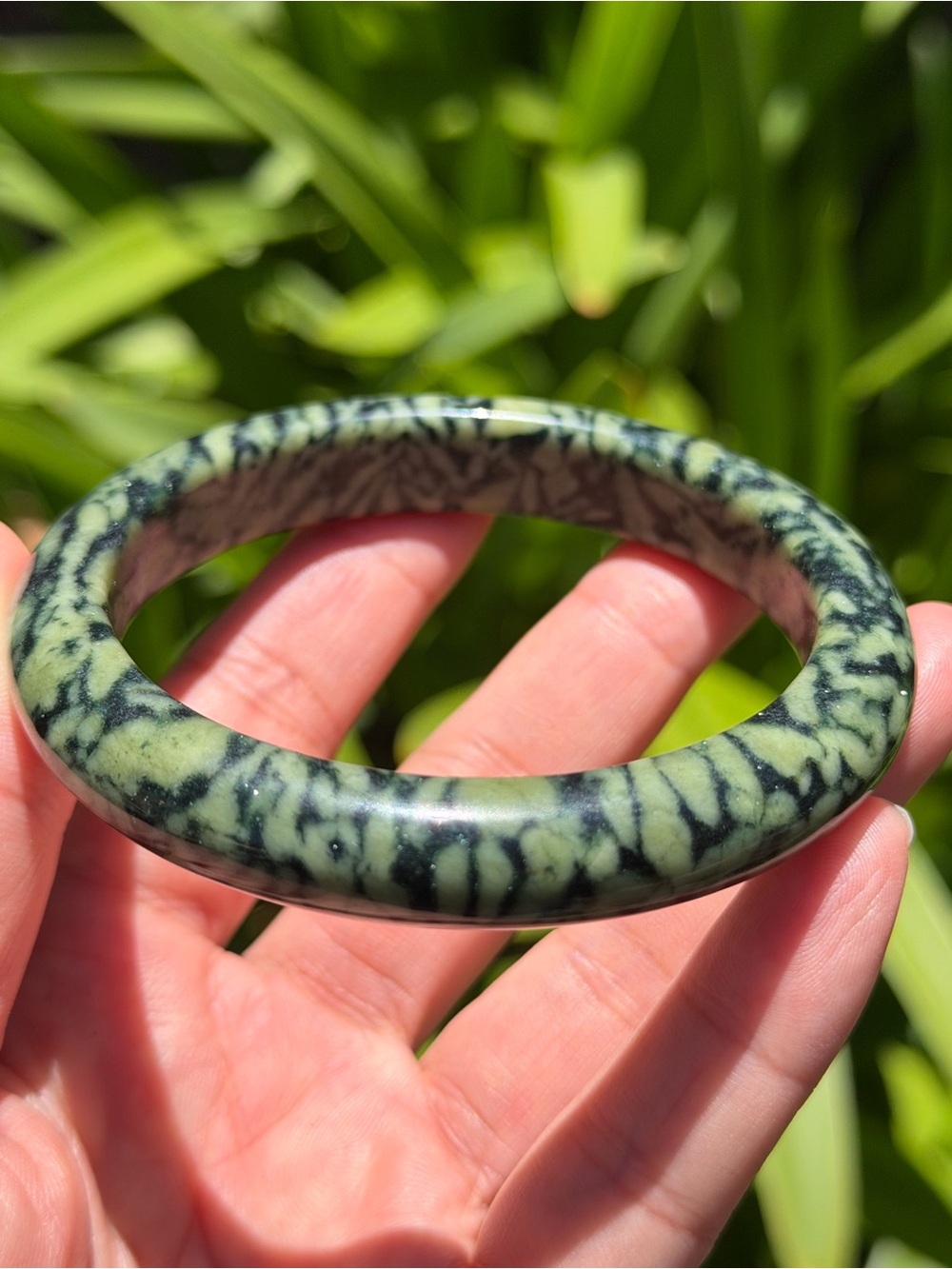 63mm inner diameter Xiuyu jade‎ bangle 1577